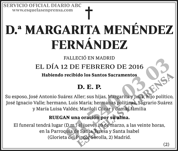 Margarita Menéndez Fernández